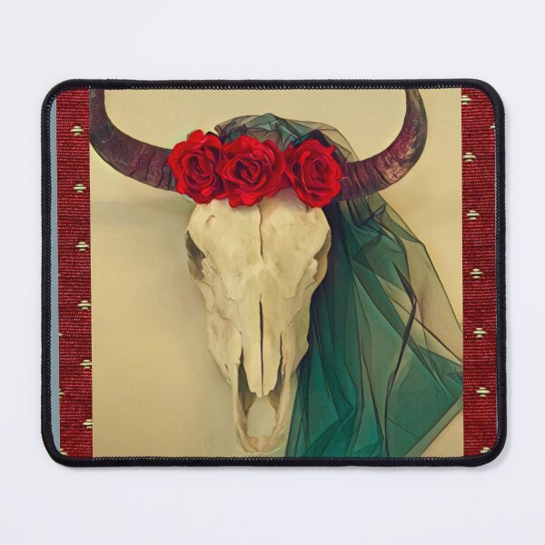 Item preview, Skull and Roses with Textile  designed and sold by oh-bi-me.