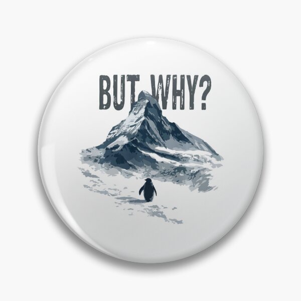 Item preview, Nihilist Penguin But Why Trendy Mountain Meme designed and sold by Michasstuckey.