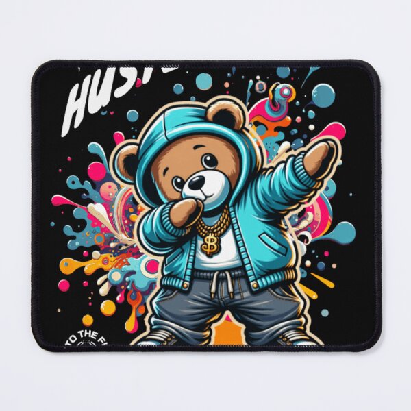 Item preview, Hustle Hard Teddy Bear - Urban Streetwear Hypebeast Graphic designed and sold by GenZFashion000.