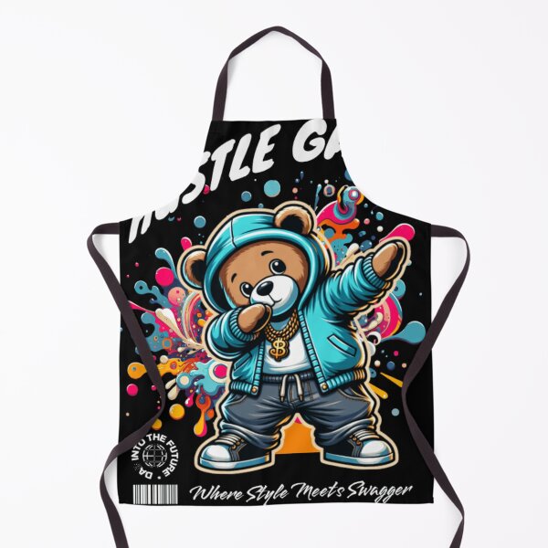 Item preview, Hustle Hard Teddy Bear - Urban Streetwear Hypebeast Graphic designed and sold by GenZFashion000.