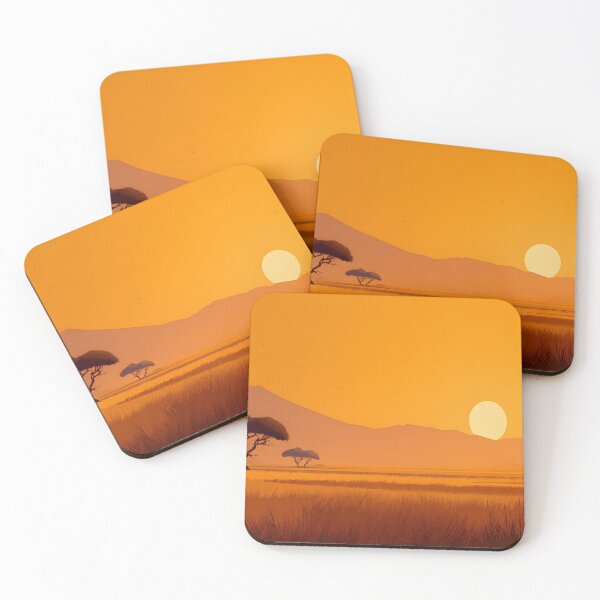 Item preview, Golden hour in savanna designed and sold by Newrealis.