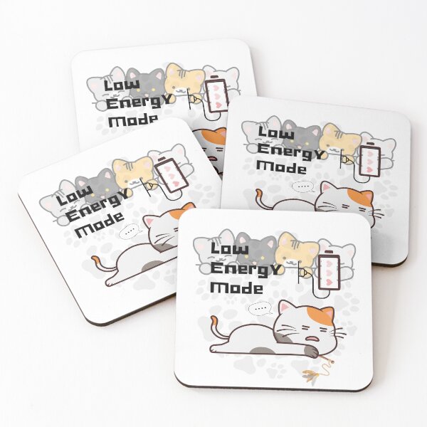 Item preview, Sleepy Cat Illustration – Low Energy Mode designed and sold by Joy & Art .