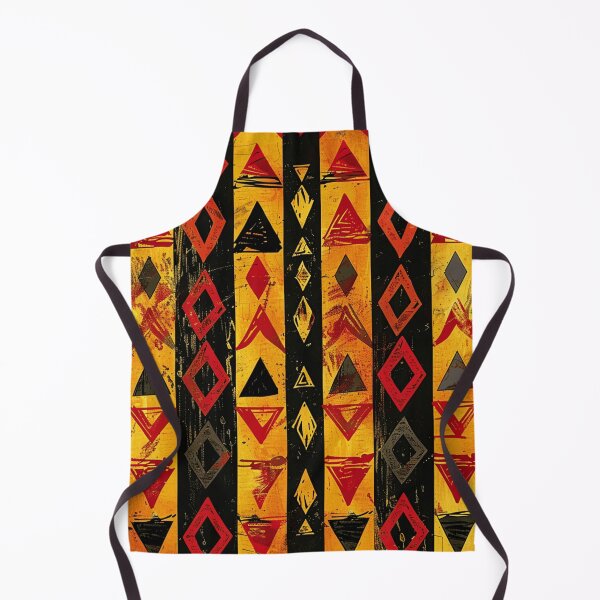 Item preview, African Kwanzaa Style Red, Yellow, Black Geometric Pattern designed and sold by DEC02.