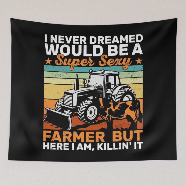 Item preview, Funny Farmer Quote Tractor Cow Vintage designed and sold by KroghDs.