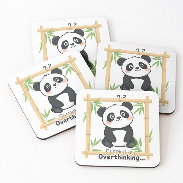 Item preview, Cute Panda Illustration – Currently Overthinking designed and sold by Joy & Art .