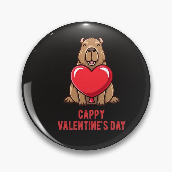 Item preview, Capybara Heart Valentine Love Happy Valentines Day designed and sold by Clairenity Studio.