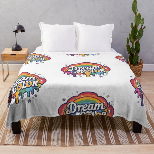 Item preview, Dream in Color Sticker | Rainbow Positive Quote Sticker | Colorful Aesthetic Vinyl Decal | Self Love Creative Art designed and sold by Pride_Prints.