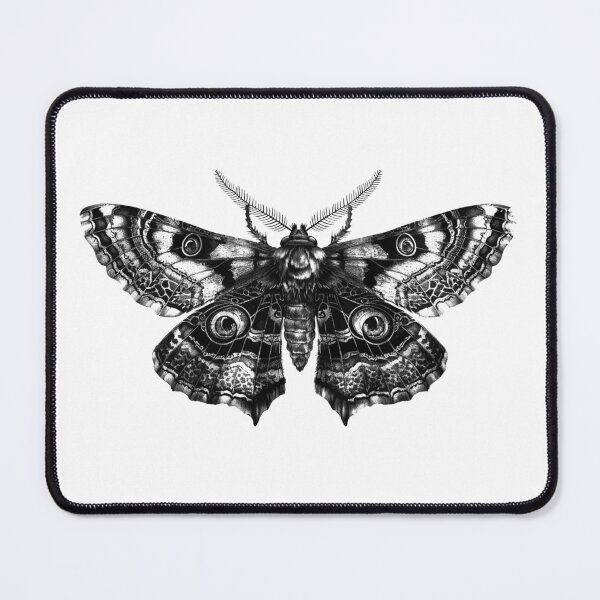 Item preview, Gothic Moth Illustration | Black and White Insect Art with Occult Aesthetic designed and sold by inkoutninja.