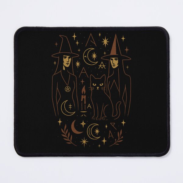 Item preview, Witchcraft Witches and Black Cat Occult Illustration designed and sold by HoloInverse.