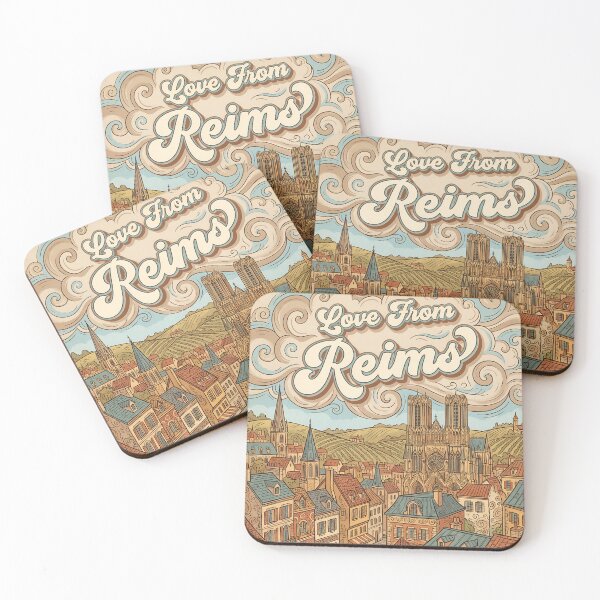 Item preview, Love From Reims City of France Vintage Art designed and sold by Witty Shirts.