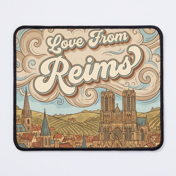 Item preview, Love From Reims City of France Vintage Art designed and sold by Witty Shirts.