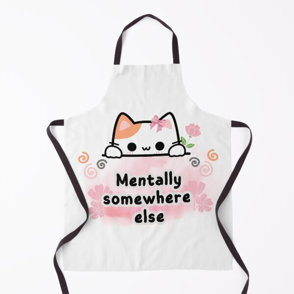Item preview, Cute Cat – Mentally Somewhere Else Graphic designed and sold by Joy & Art .