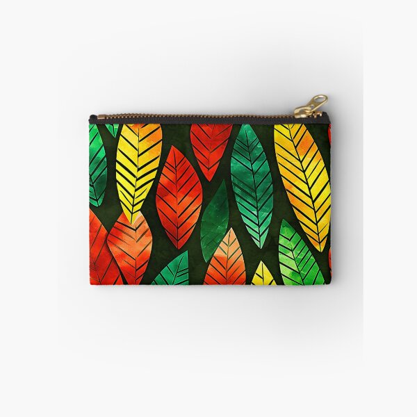Item preview, Kwanzaa African-American Red, Green, Yellow Leaves Pattern designed and sold by DEC02.