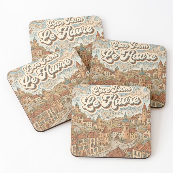 Item preview, Love From Le Havre City of France Vintage Art designed and sold by Witty Shirts.