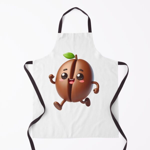 Item preview, Cute Coffee Bean Cartoon Character Exercising | Kawaii Coffee Mascot Art designed and sold by mcraft studio.