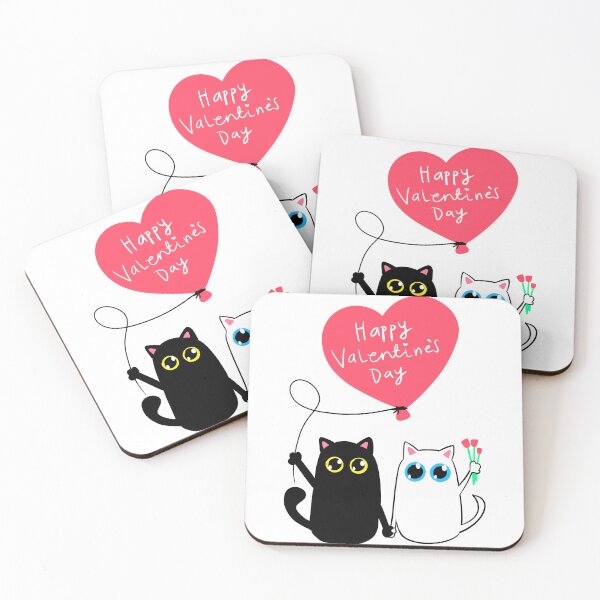Item preview, Happy Valentine's Day Cat Love Illustration designed and sold by ZenNal.