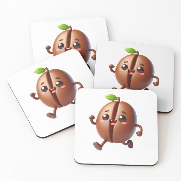 Item preview, Copy of Cute Coffee Bean Cartoon Character Exercising designed and sold by mcraft studio.