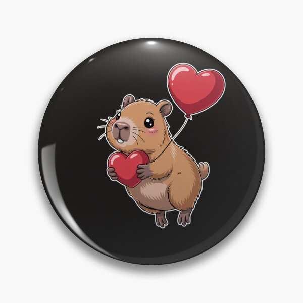 Item preview, Capybara Heart Valentine Love Happy Valentine's Day designed and sold by Clairenity Studio.