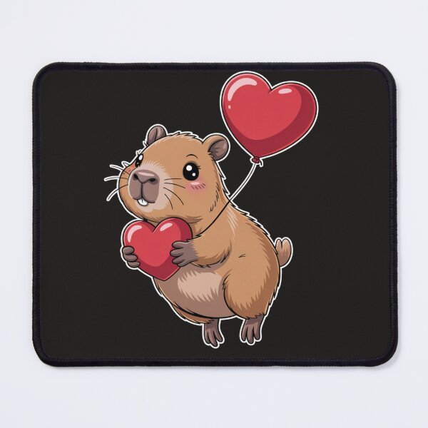 Item preview, Capybara Heart Valentine Love Happy Valentine's Day designed and sold by Clairenity Studio.