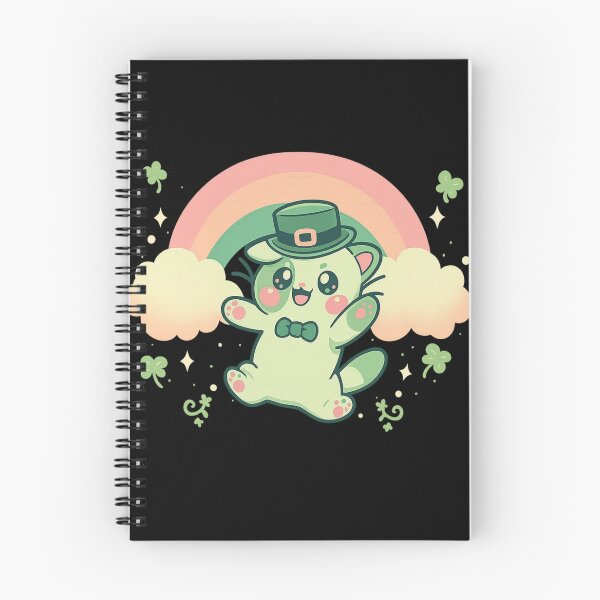 Item preview, Lucky Clover Kitty - St. Patrick's Day Vibes designed and sold by PowerSSales.