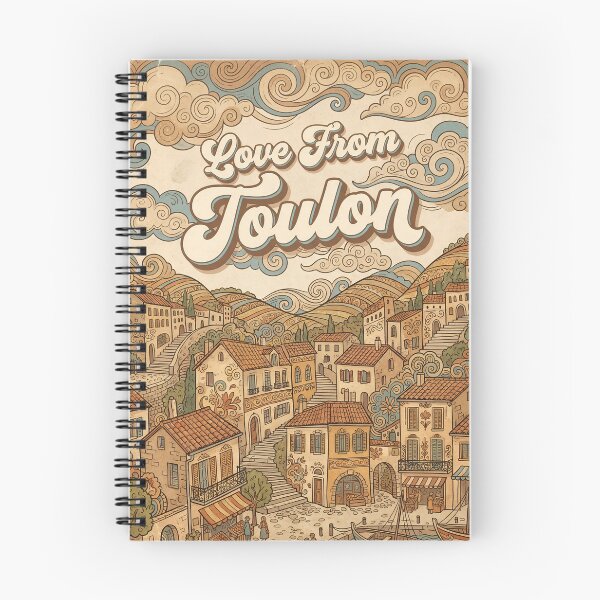 Item preview, Love From Toulon City of France Vintage Art designed and sold by Witty Shirts.