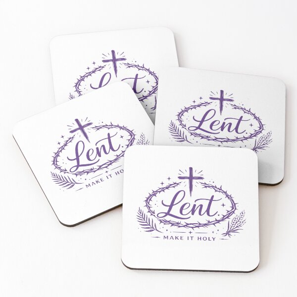 Item preview, Lent Make It Holy – Purple Cross & Crown of Thorns Christian Design designed and sold by All I Need Designs.
