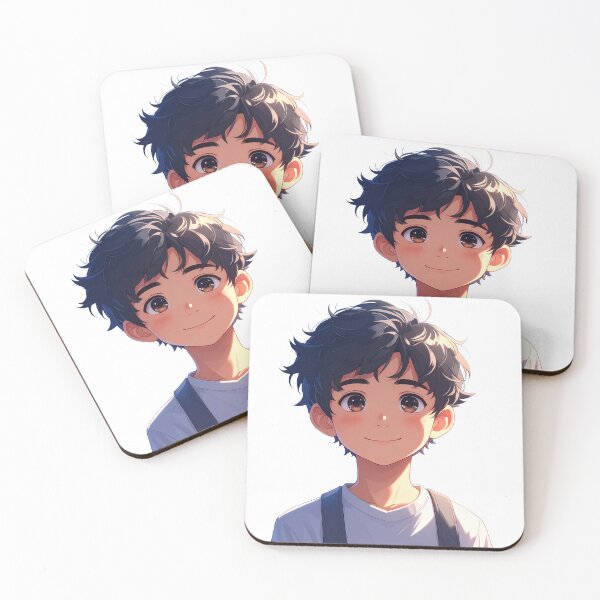 Item preview, Cute Anime Boy Portrait | Soft Lighting Illustration in Japanese Style designed and sold by mcraft studio.