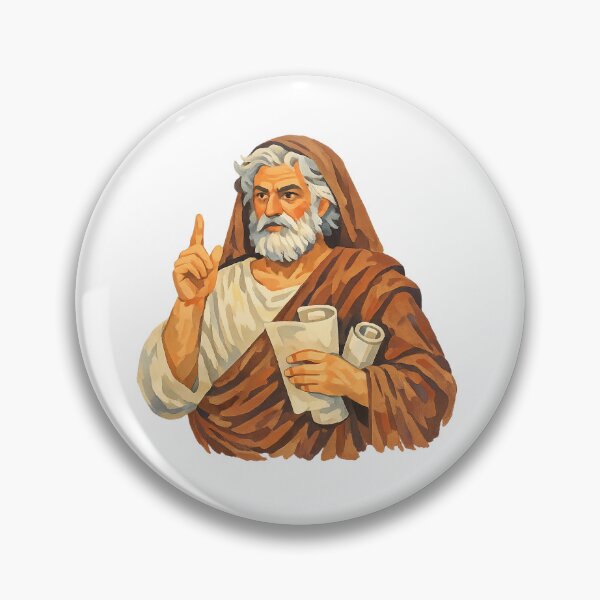 Item preview, Leucippus, Pre-Socratic Greek Philosopher, Gouache Poster Paint designed and sold by shadow-bloom.