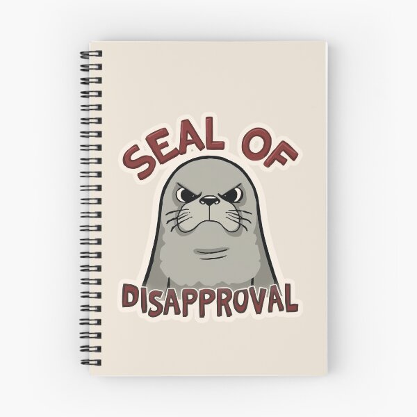 Item preview, Seal of disapproval sticker with angry cartoon designed and sold by Rue Design Company.