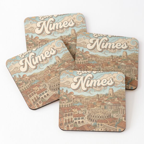 Item preview, Love From Nîmes City of France Vintage Art designed and sold by Witty Shirts.
