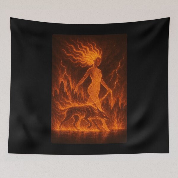 Item preview, Solmara walking Ember Wolf designed and sold by Brickroad Dsigns.