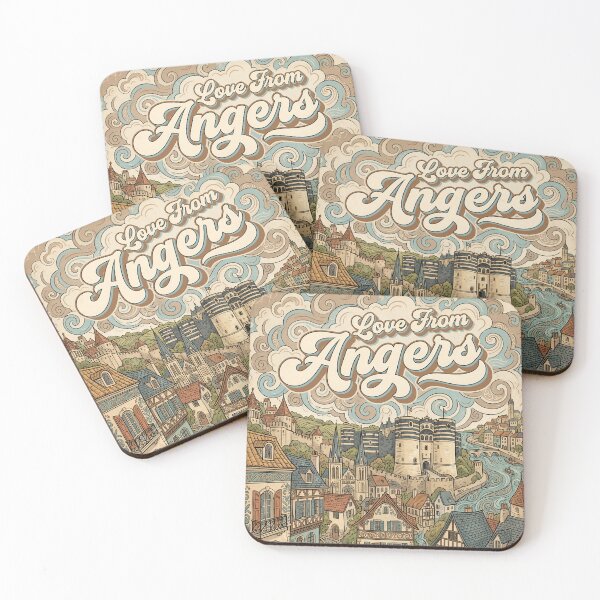 Item preview, Love From Angers City of France Vintage Art designed and sold by Witty Shirts.