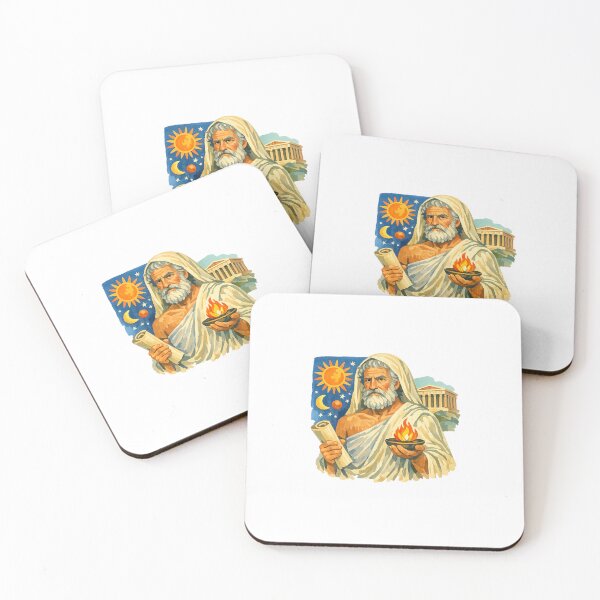 Item preview, Anaxagoras, Pre-Socratic Greek Philosopher, Gouache Poster Paint designed and sold by shadow-bloom.