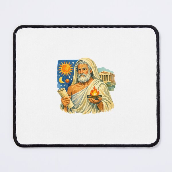 Item preview, Anaxagoras, Pre-Socratic Greek Philosopher, Gouache Poster Paint designed and sold by shadow-bloom.
