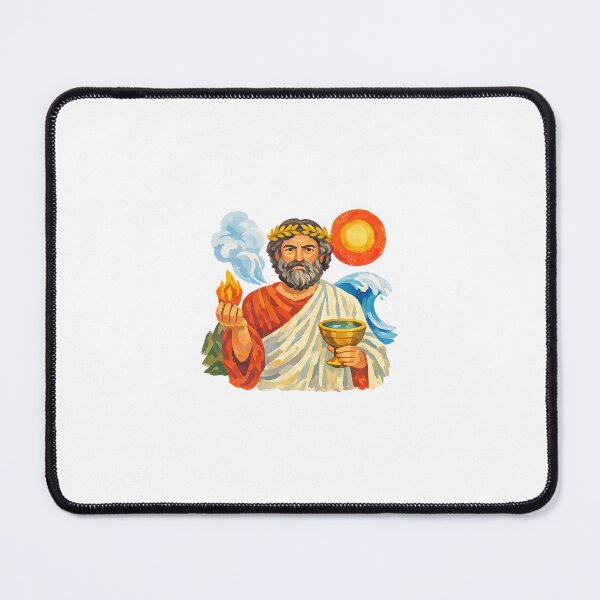 Item preview, Empedocles, Pre-Socratic Greek Philosopher, Gouache Poster Paint designed and sold by shadow-bloom.