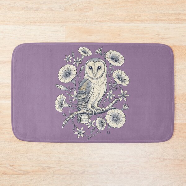 Item preview, Barn Owl Moonflower Botanical Illustration designed and sold by BirdsnStuff.