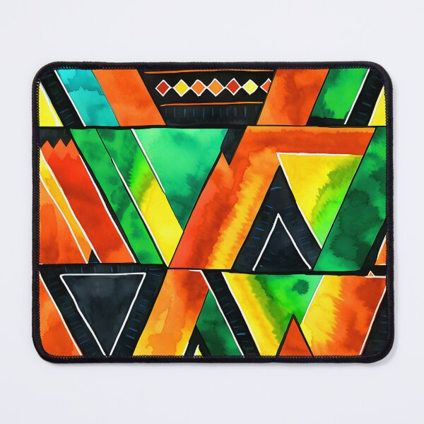 Item preview, Kwanzaa African-Inspired Red, Green, Black Geometric Pattern designed and sold by DEC02.