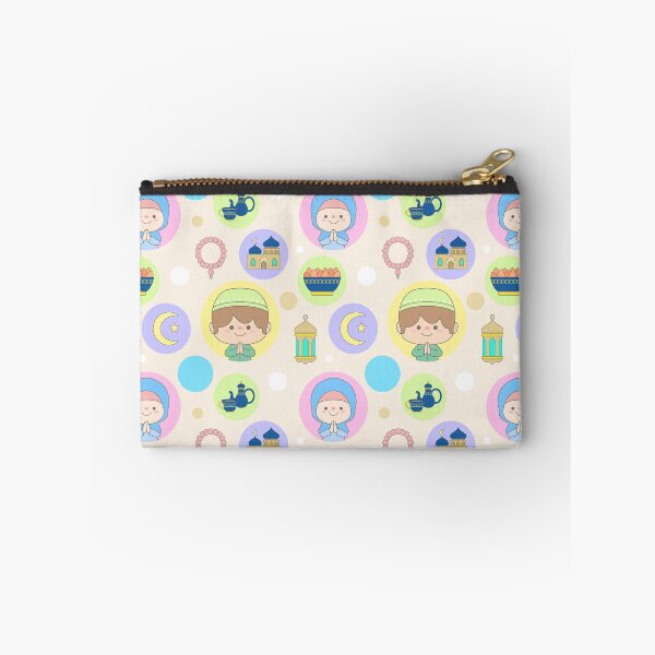 Item preview, Seamless Background Ramadan Pattern with Cute Muslim Kids Mosque Lantern and Iftar designed and sold by nuchz.