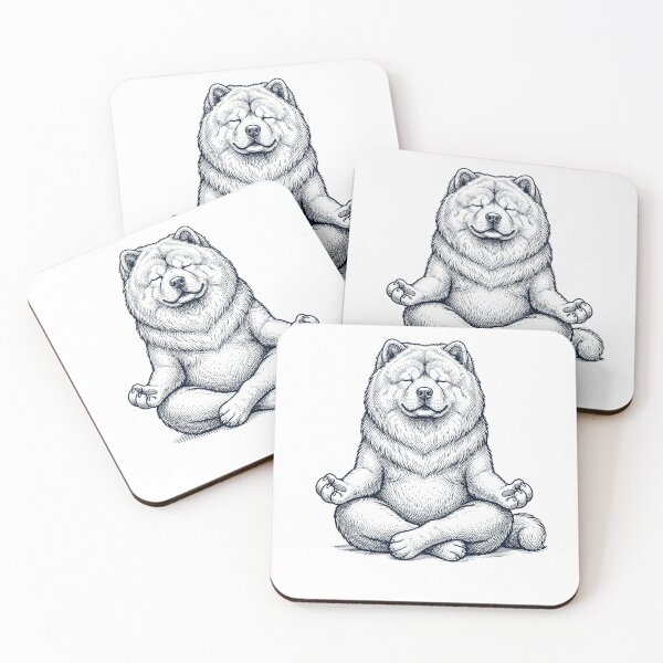 Item preview, Vintage Chow Chow Yoga Lotus Meditation Dog Lover designed and sold by DoodleTortle.