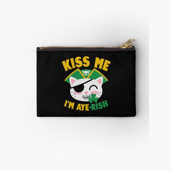 Item preview, Kiss Me I'm Aye-Rish - Pirate Kitty designed and sold by PowerSSales.