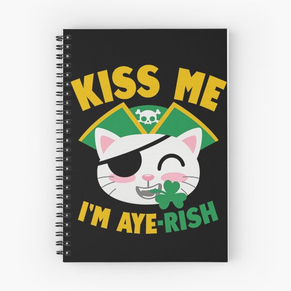 Item preview, Kiss Me I'm Aye-Rish - Pirate Kitty designed and sold by PowerSSales.