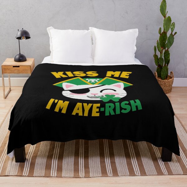 Item preview, Kiss Me I'm Aye-Rish - Pirate Kitty designed and sold by PowerSSales.