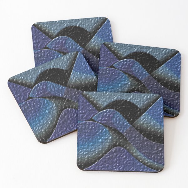 Item preview, four currents dark organic 1.3 muted color geometric abstract design designed and sold by SmashingDeals.