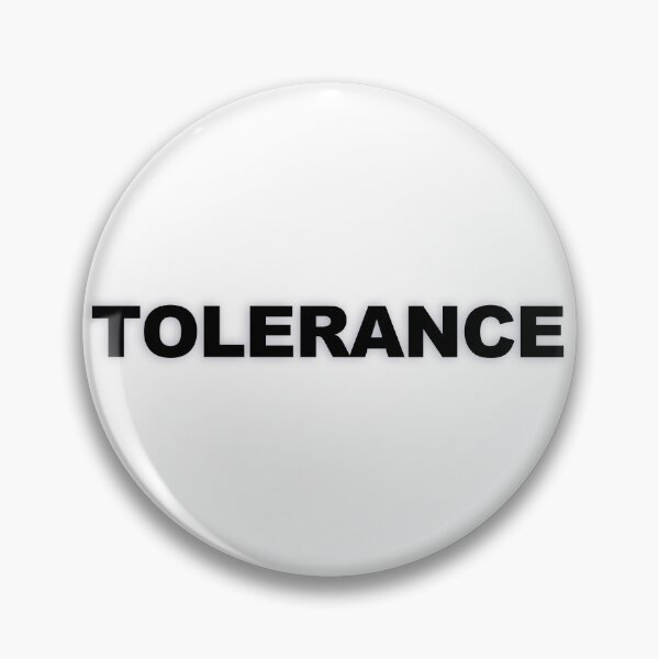 Item preview, TOLERANCE — Black Minimal Bold Type Statement designed and sold by WORDPAUSE.