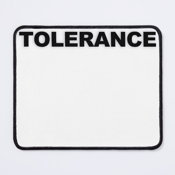 Item preview, TOLERANCE — Black Minimal Bold Type Statement designed and sold by WORDPAUSE.