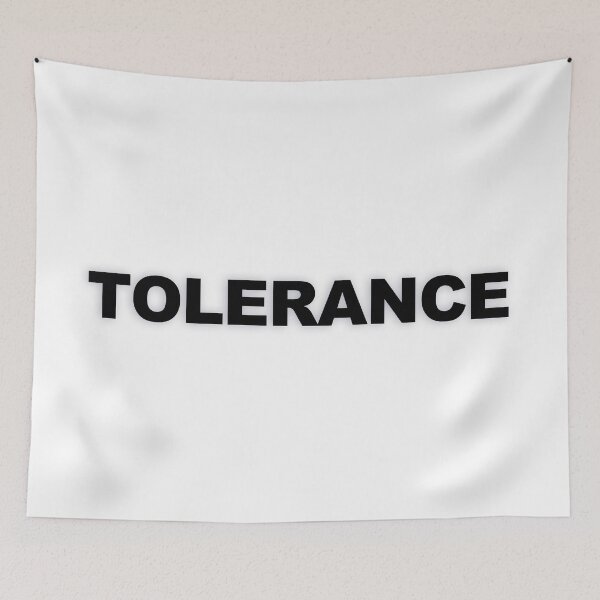 Item preview, TOLERANCE — Black Minimal Bold Type Statement designed and sold by WORDPAUSE.