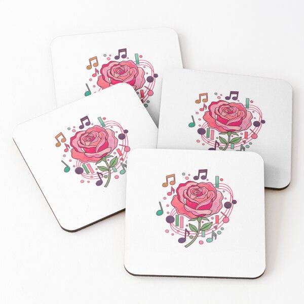 Item preview, Watercolor Musical Rose Melody designed and sold by Remy-Aura.