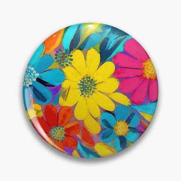 Item preview, Chromatic Neon Abstract Flowers designed and sold by KiwiArtistDK.