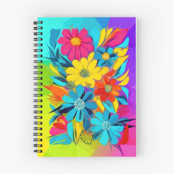 Item preview, Chromatic Neon Abstract Flowers designed and sold by KiwiArtistDK.