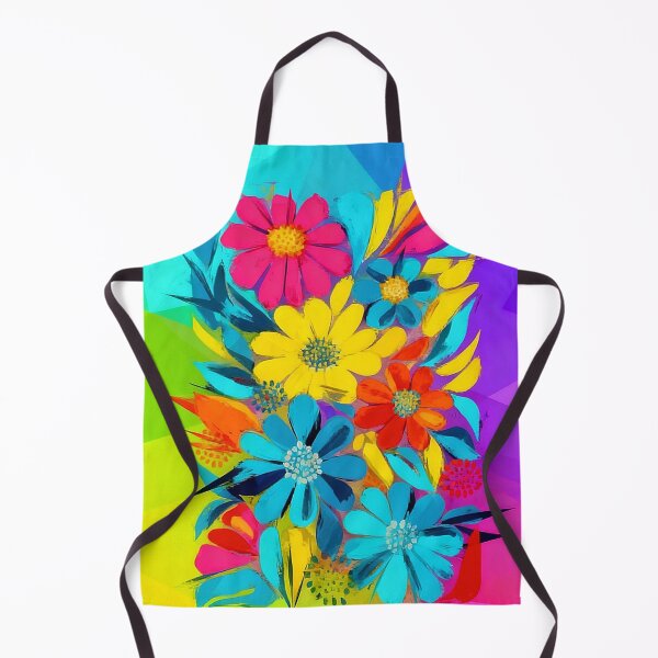 Item preview, Chromatic Neon Abstract Flowers designed and sold by KiwiArtistDK.